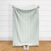 farmhouse ticking stripes, sage green on white, smaller 3 inch repeat