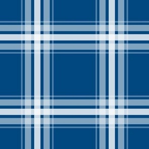 modern farmhouse plaid classic blue