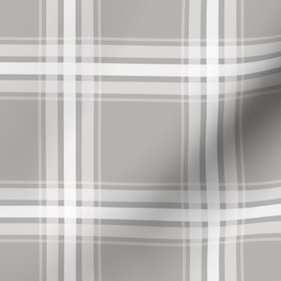 modern farmhouse plaid gray