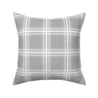 modern farmhouse plaid gray