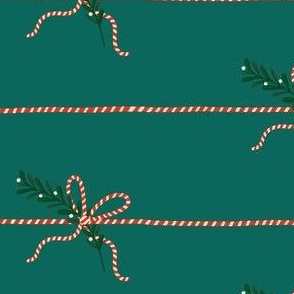 Christmas wrapping (dark blue green paper)