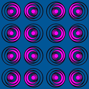 Nested circles blueblackpink