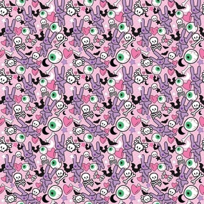 Pastel Goth Bunny Eyeball - S