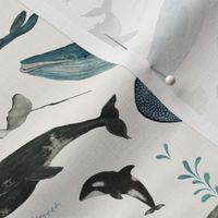 whale song blue {super small}