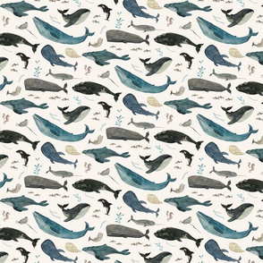 whale song blue {super small}