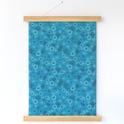 Bluegreen Daisies, medium small scale