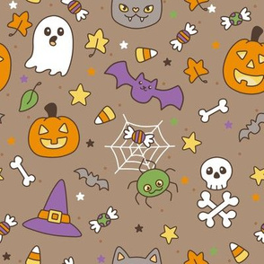 spooky cute brown