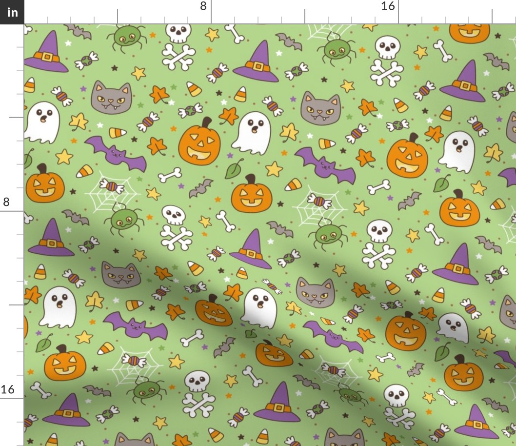 spooky cute green