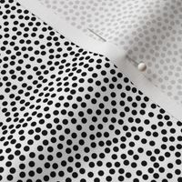 Random Black and White Polka Dots - Tiny