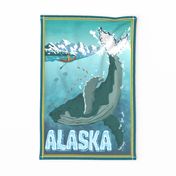 Vintage Alaskan Travel teatowel