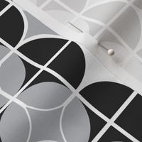 Othello - Midcentury Modern Geometric Black & Grey