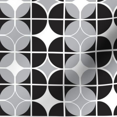 Othello - Midcentury Modern Geometric Black & Grey