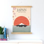 Vintage Travel to Japan Tea Towel