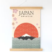 Vintage Travel to Japan Tea Towel