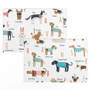 Big scale Dog breeds alphabet