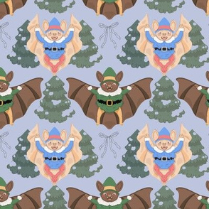 Elf Bats on Blue small scale