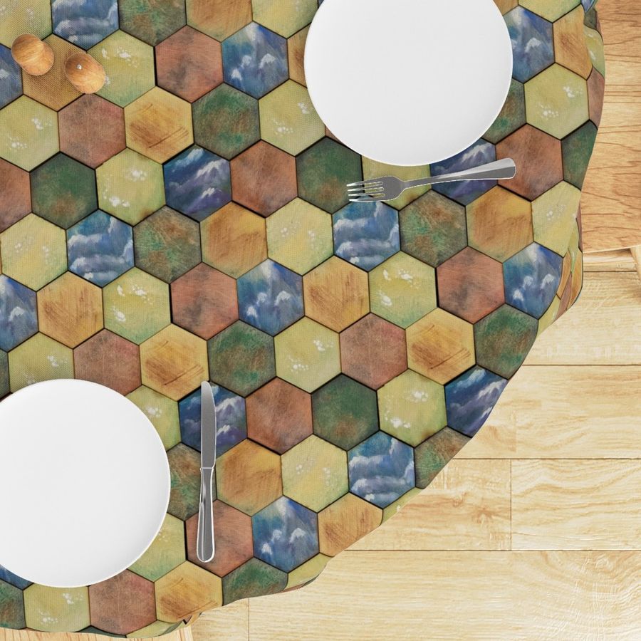 Hexagon tiles game