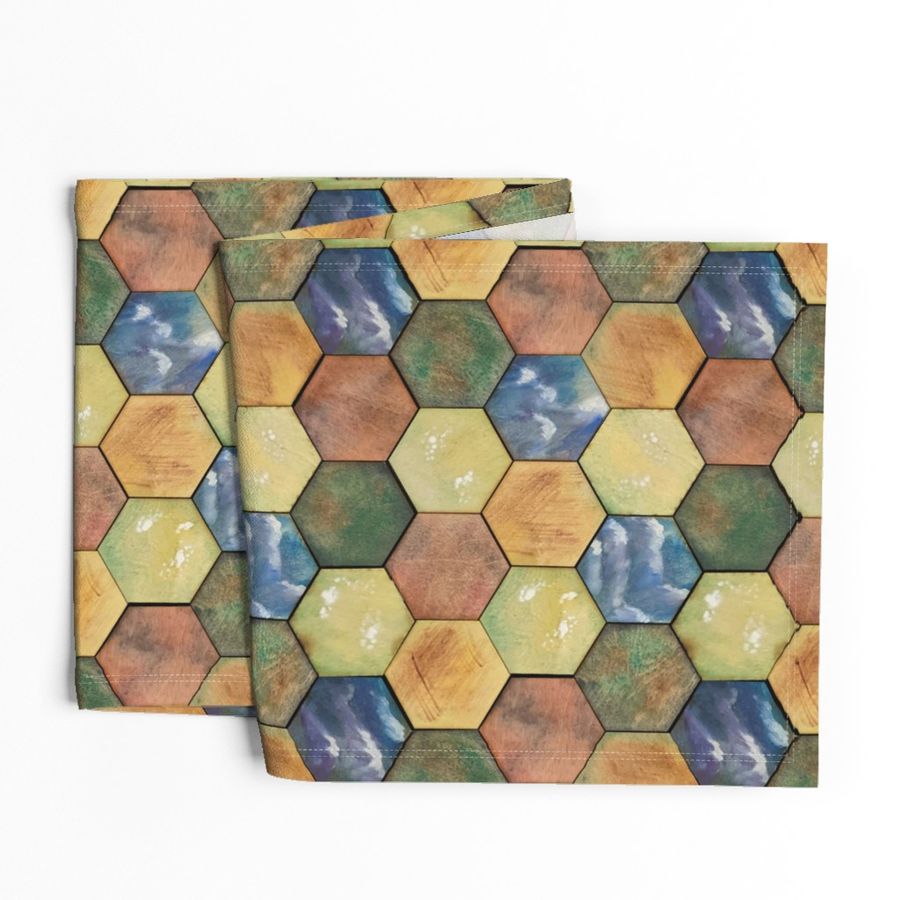 Hexagon tiles game