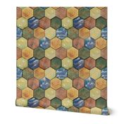 Hexagon tiles game