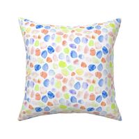 Rainbow whimsical watercolor spots - pastel stains - abstract modern pattern for nursery baby kids