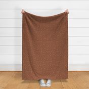 Astrophysics stars and moon boho universe science design nursery neutral copper rust brown LARGE