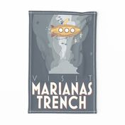 Visit Marianas Trench Tea Towel