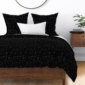 Astrophysics stars and moon boho universe science design nursery neutral monochrome black and white LARGE