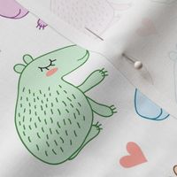 Cute cartoon capybara - multicolored