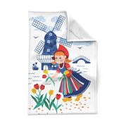 Greetings from Holland tea towel