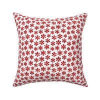 Watercolor Snowflakes (Red) – Small Scale