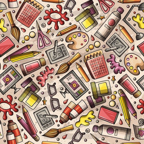 Art cartoon pattern