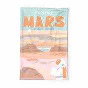 Mars Travel Tea Towel 