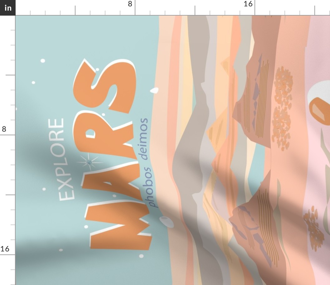 Mars Travel Tea Towel 