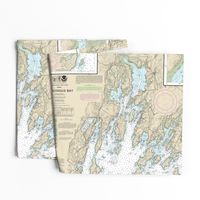 Muscongus Bay Maine Nautical Chart 