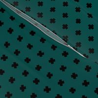 Raw brush x minimal cross plus designs abstract scandinavian style emerald green MEDIUM