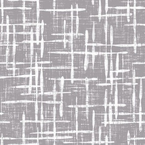 Grey Crosshatch Weave