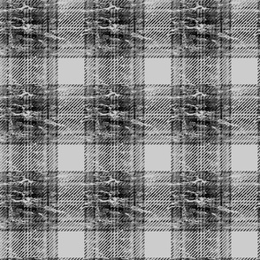 worn grayscale plaid light