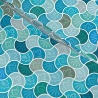 Moroccan Tiles - Azure Arabesque