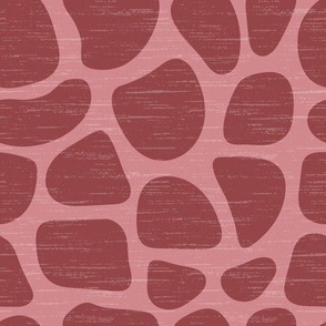 Giraffe Stones - Wine Red (larger)