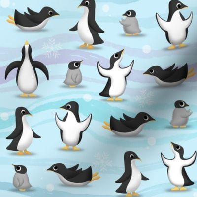 Penguin Parade Pattern