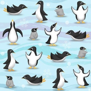 Penguin Parade Pattern