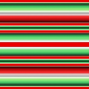  Christmas Red Green White Mexican Serape Blanket Stripes