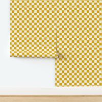 Roller Rink Checkerboard - Mustard