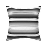 Grey Black and White Serape Blanket Stripes