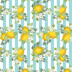 Lemon Blossom Stripes