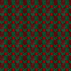 African kente red black and green flag grunge texture small scale