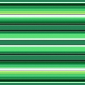 Green Mexican Serape Blanket Stripes