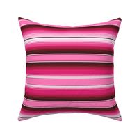 Pink Mexican Serape Blanket Stripes