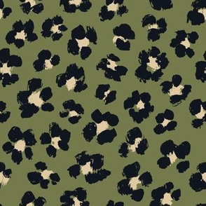 Green khaki leopard - 7"