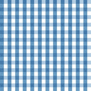 small - little creatures - linen look gingham - baby blue